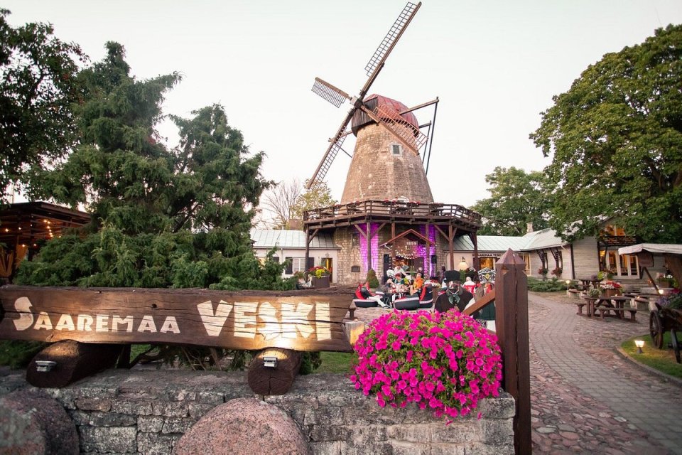 There's a windmill-turned-restaurant from the 14th century