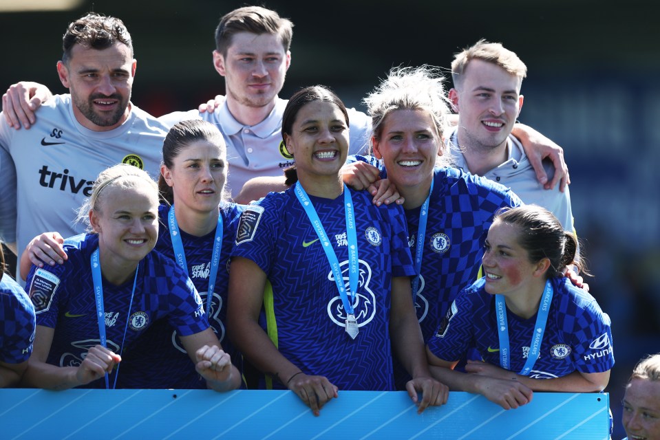 Sam Kerr and Millie Bright are team-mates at Chelsea