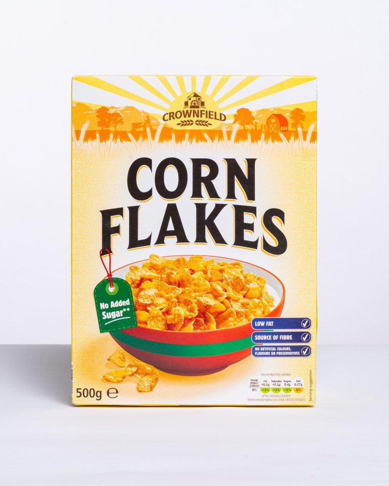 Lidl's corn flakes had low sugar content, which told in the flavour