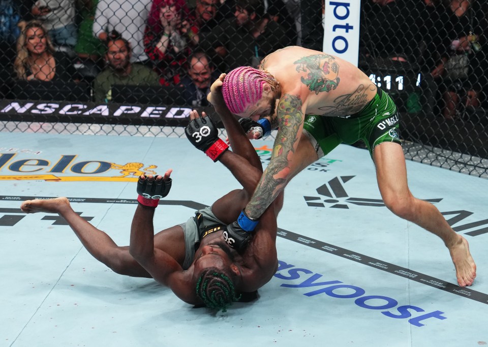 Suga stopped former dominant champion Aljamian Sterling to win the 135lbs belt