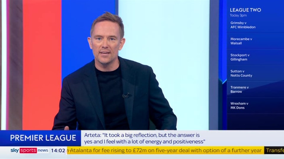 Simon Thomas took over from Jeff Stelling after his 25-year stint presenting the show