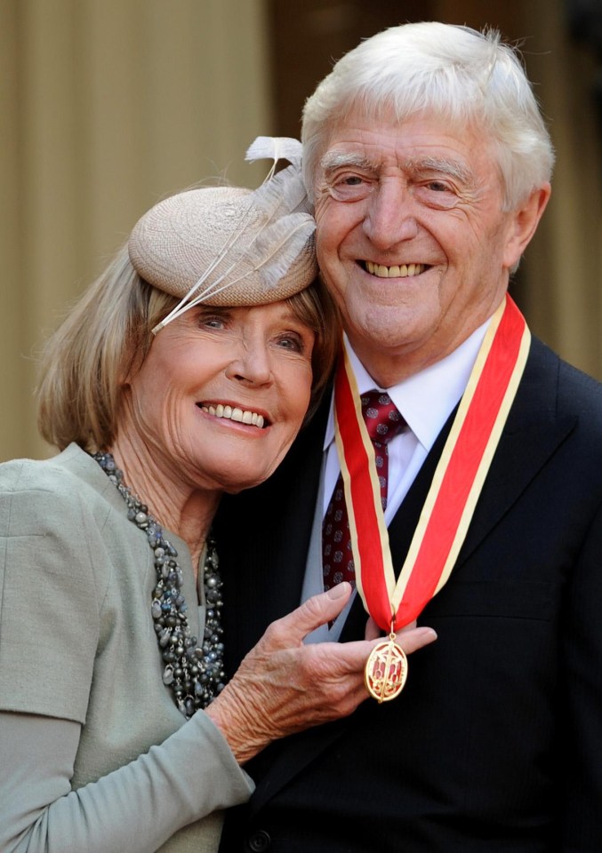 Parkinson pictured with his wife Mary in 2008