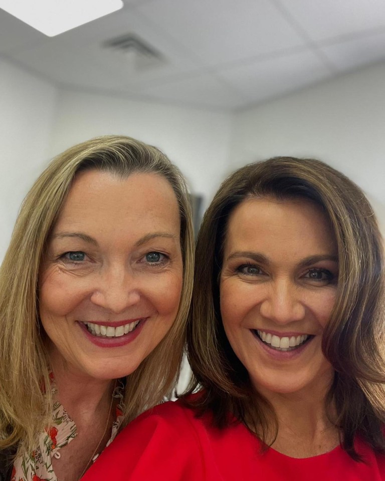 The ITV anchor, right, told her pal to 'go well' in her emotional post