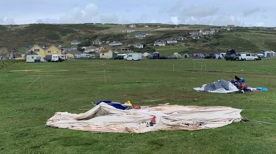 Investigations are ongoing at the campsite today