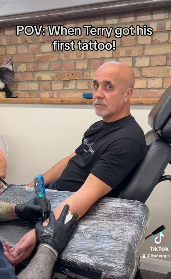 Terry Baggs got a tattoo in tribute to his wife Lisa