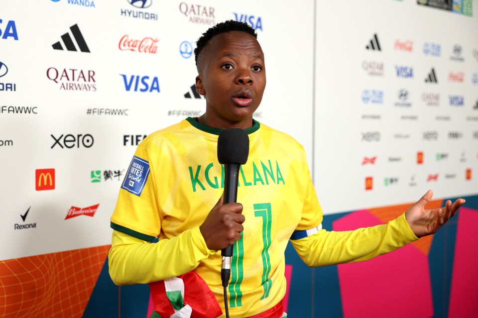 Thembi Kgatlana has lost three family members during the Women's World Cup