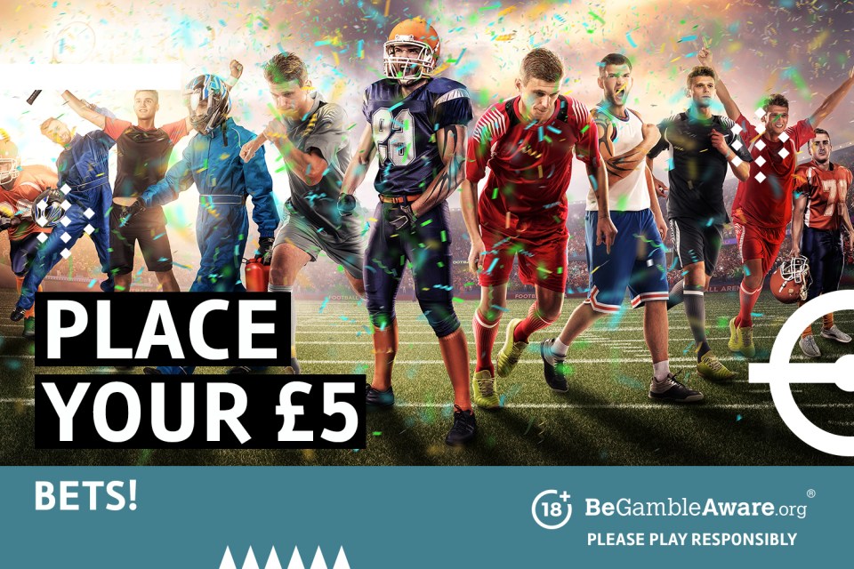 Place your £5 bets! 18+ BeGambleAware.org - Please play responsibly.