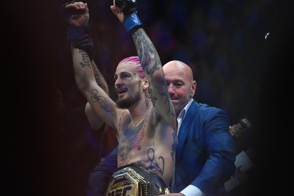 Sean O'Malley was overcome with emotion after winning his first UFC title