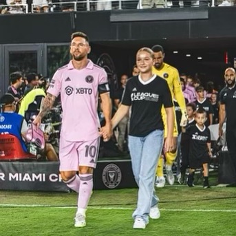 Harper had led Inter Miami out alongside Lionel Messi earlier in the day