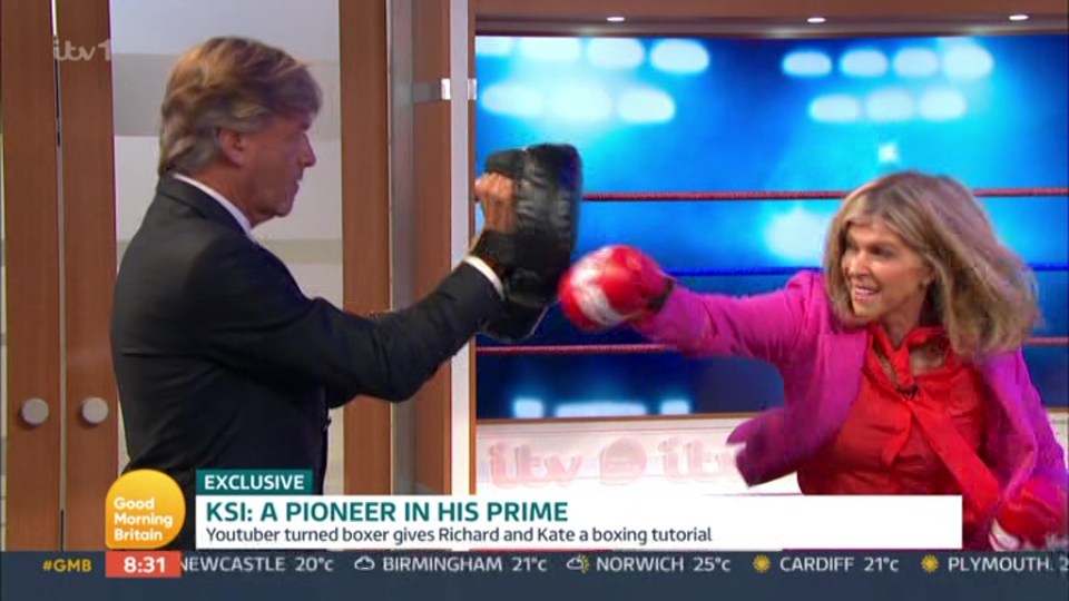 Kate Garraway threw a right hook at Richard Madeley