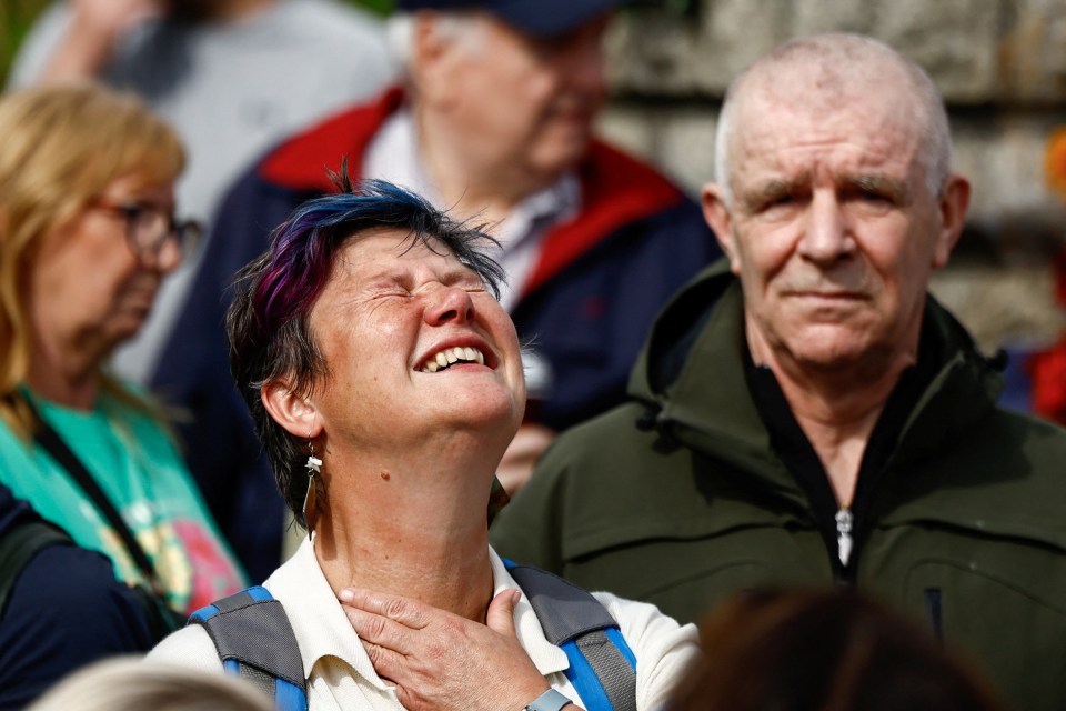 Mourners had been invited to gather to pay their respects