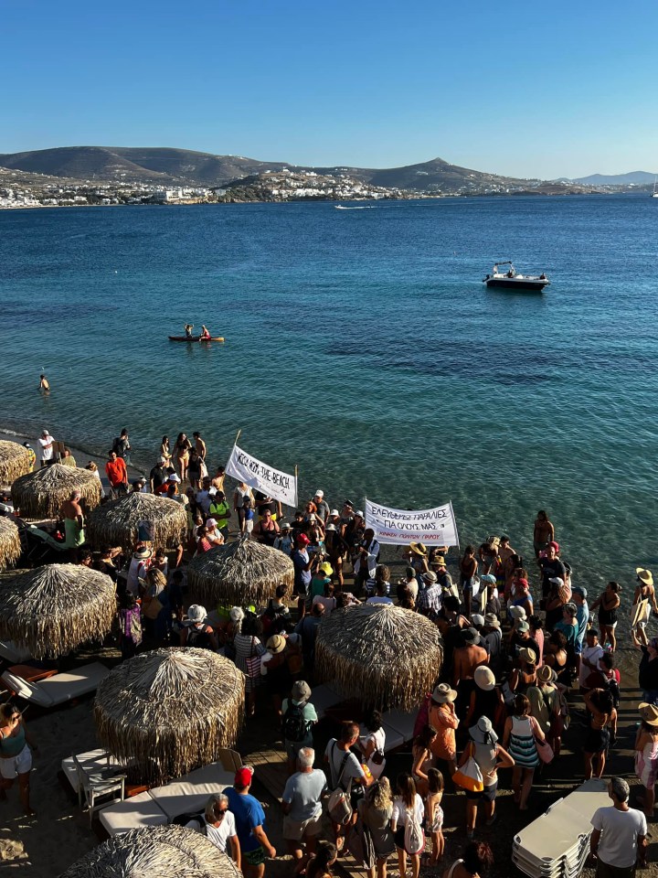 Members of the Towel movement reported not being able to find a free spot on the beach