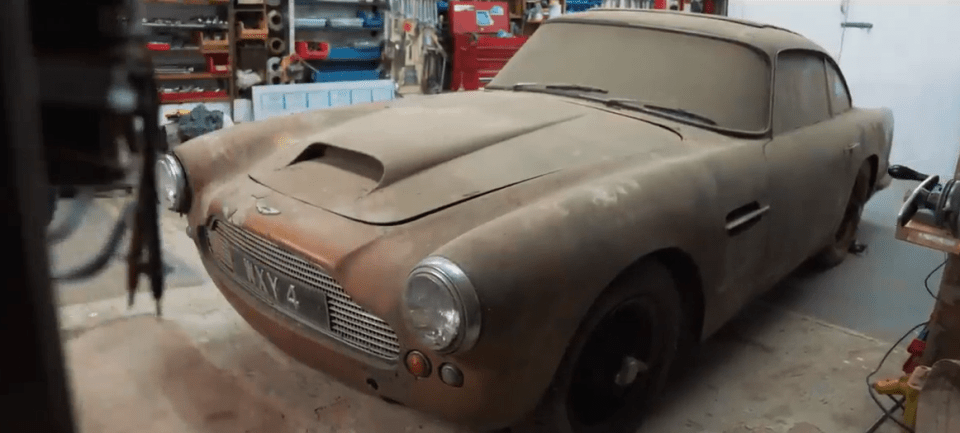 A TV star has found a £300,000 Aston Martin DB4 hidden away in a shed