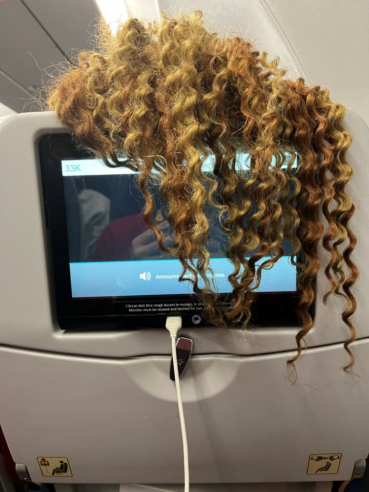 People who drape their hair over the back of the seat were among the most hated