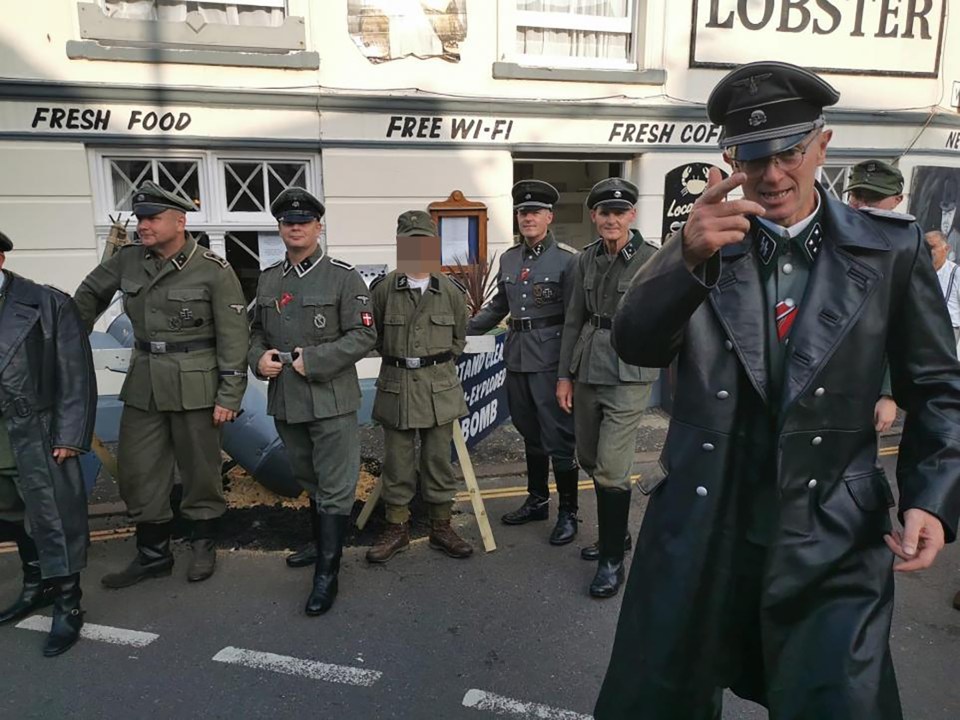 Men dressed in SS outfits sparked fury at Sheringham 1940s weekend on Saturday