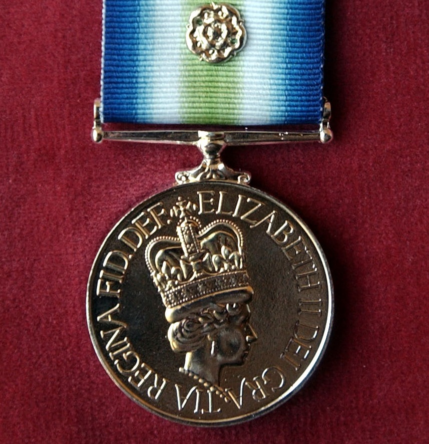 His South Atlantic Medal and rosette was awarded to anyone who served at least one day in the Falklands combat zone