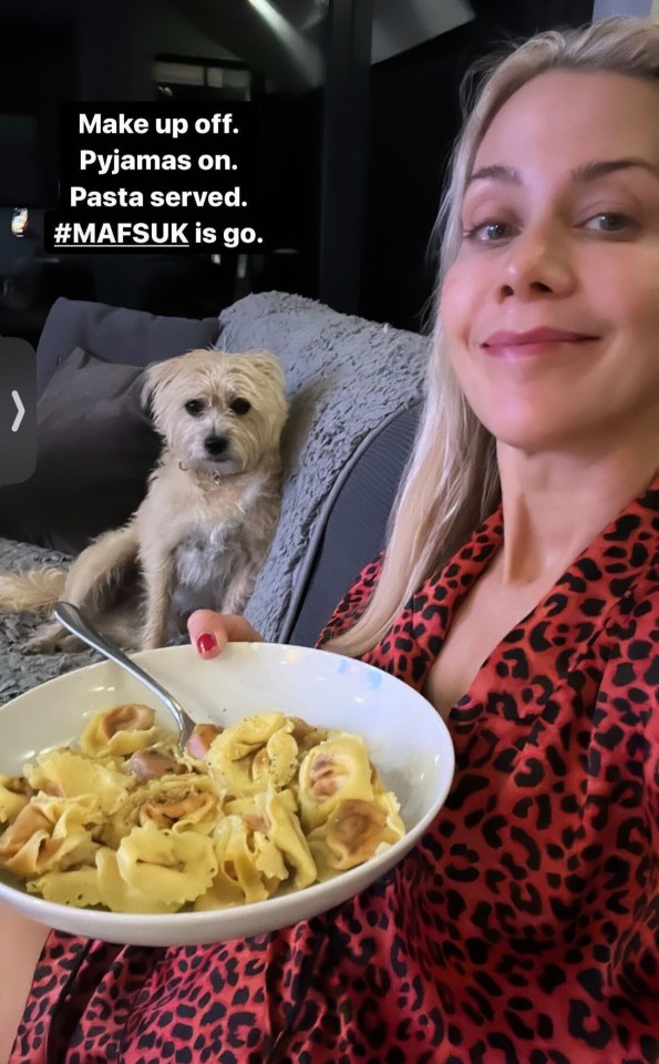 Kate Lawler shared of clip of her eating dinner last night