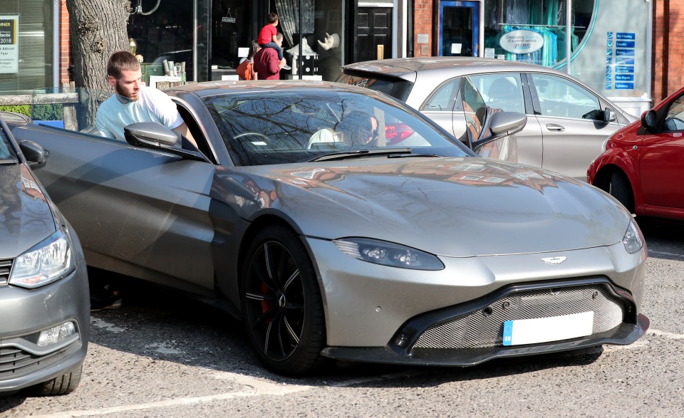 His Aston Martin Vantage is a British classic