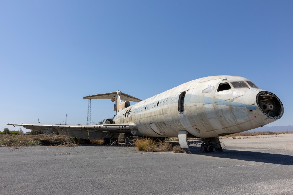 A Cyprus Airways Trident has been left rotting on the tarmac at Nicosia Airport