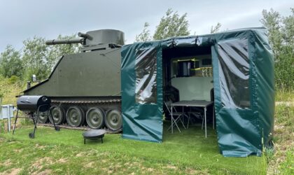 The army tank costs £70 a night to stay