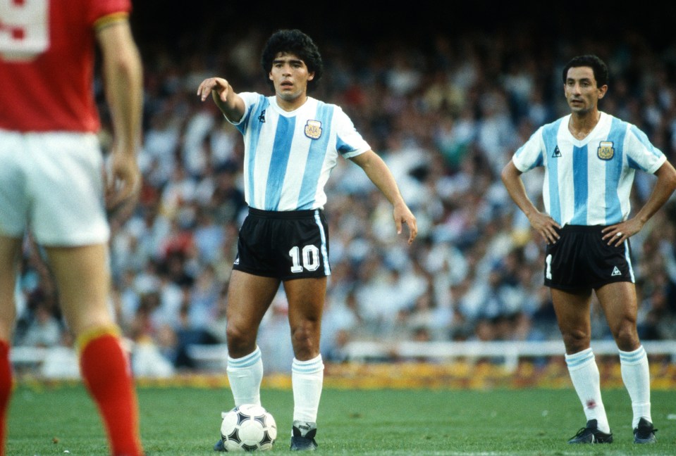 Fans were shocked to see Diego Maradona in midfield