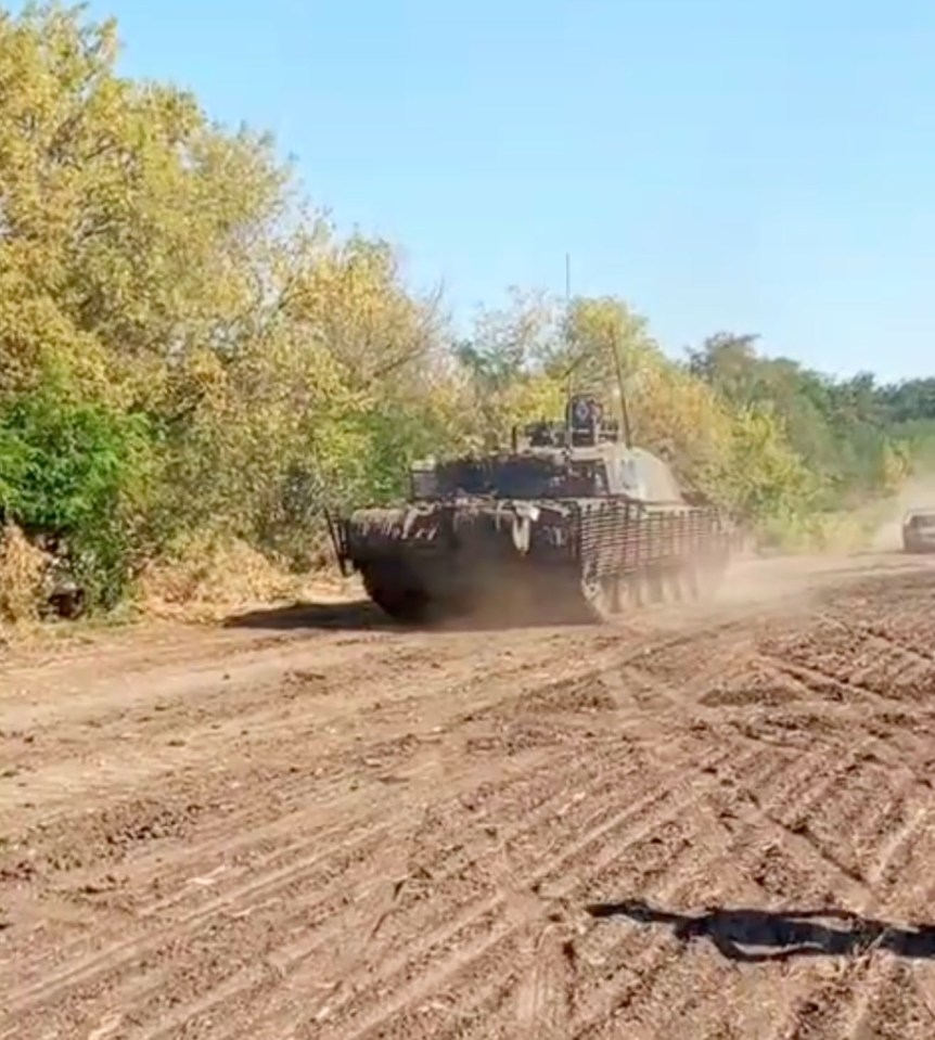 A Challenger 2 in service with the Ukrainian armed forces.