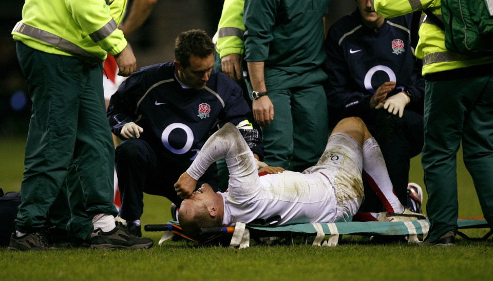 A tackle left Mike Tindall with a misplaced rib which punctured his lung and tore his liver in 2008