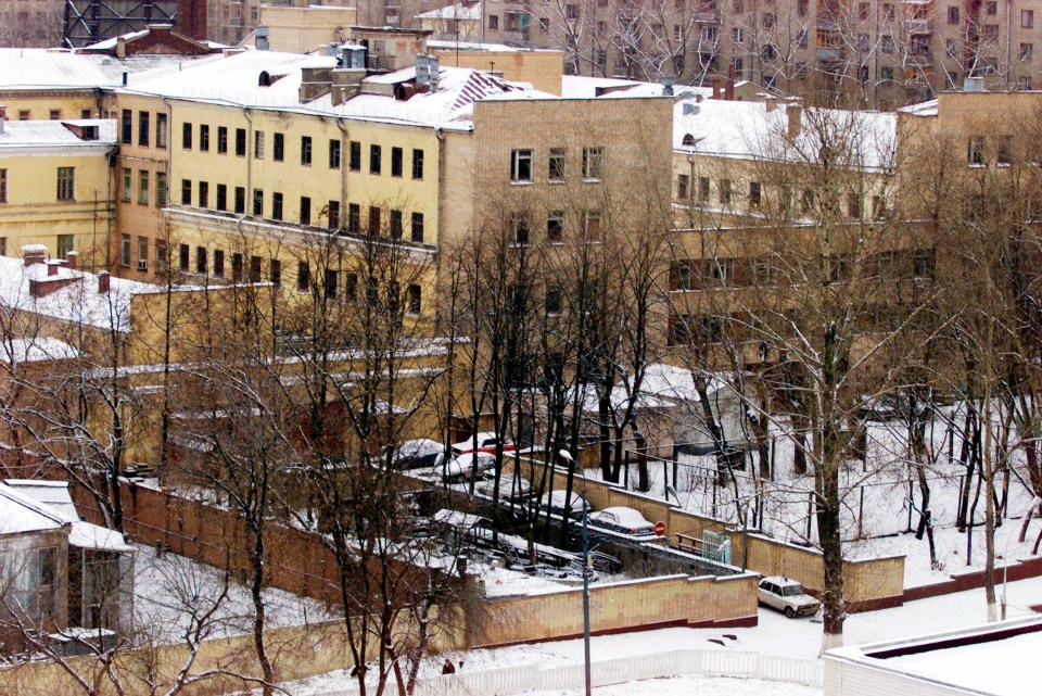 Moscow's infamous Lefortovo prison where dozens of political prisoners are held