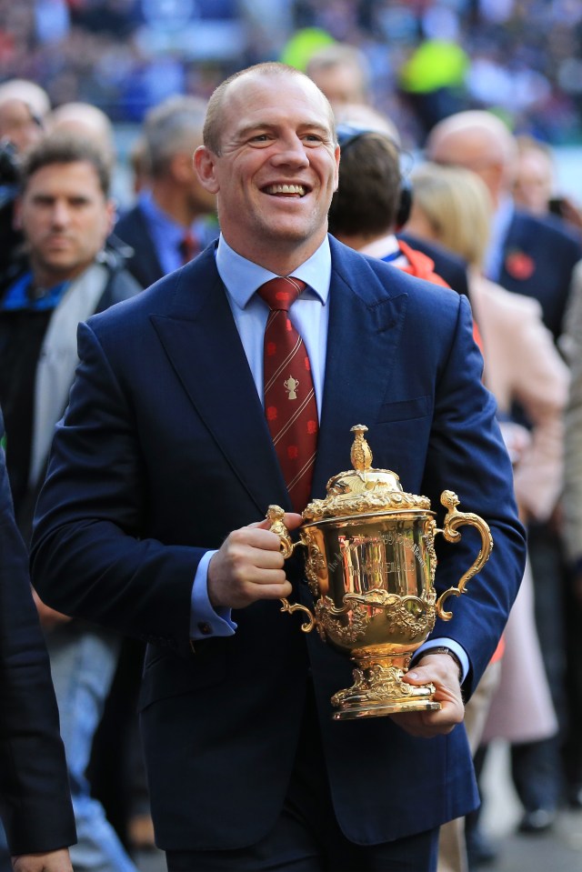 Mike Tindall won the Rugby World Cup with England in 2003