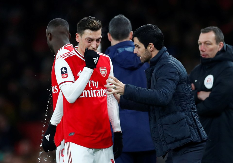 Mikel Arteta first showcased his ruthless side by getting rid of former team-mate Mesut Ozil