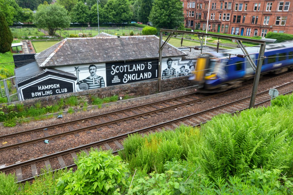 It has a mural commemorating Scotland's 5-1 win over England in 1882