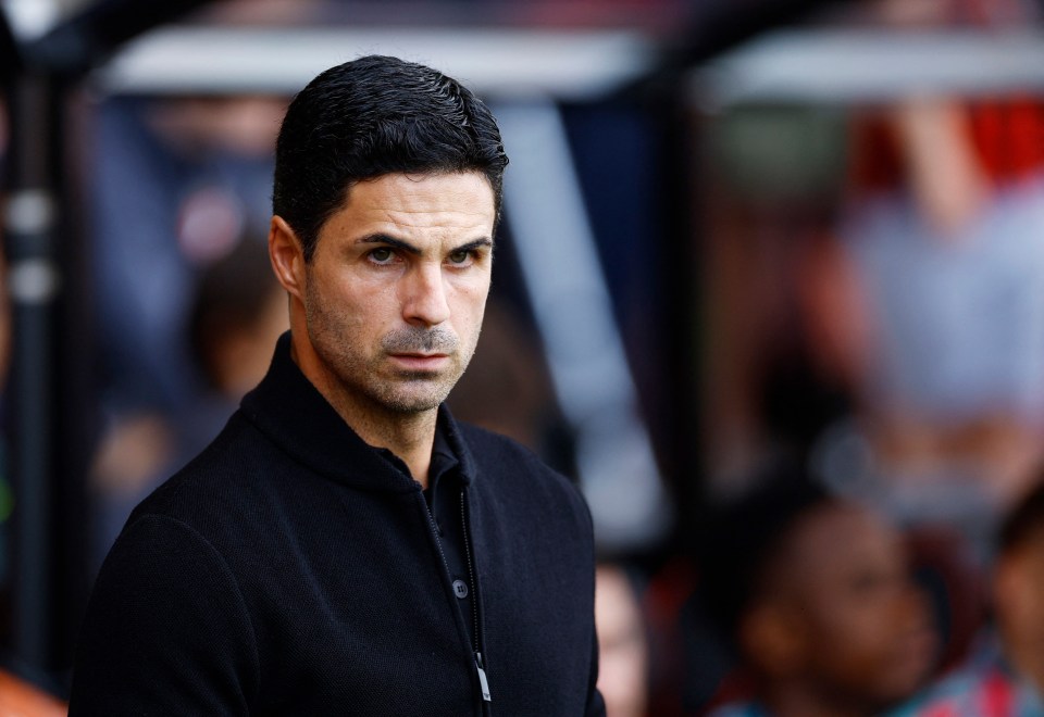 Mikel Arteta will be sweating on his fitness ahead of next week's clash against Man City