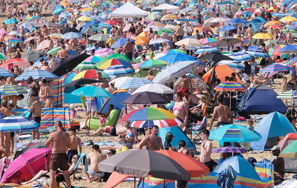 Bournemouth was awash with revellers heading out to soak up the sun