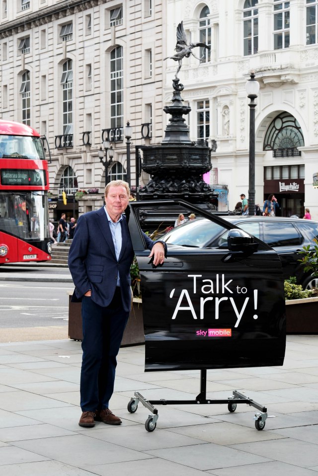 The legendary manager was out in the streets of London with his car door to meet fans