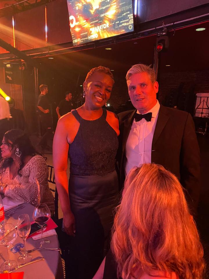 Labour leader Sir Keir Starmer learned about life on the NHS frontline while ­talking to Ginny Wanjiro, who was up for the Best Nurse honour