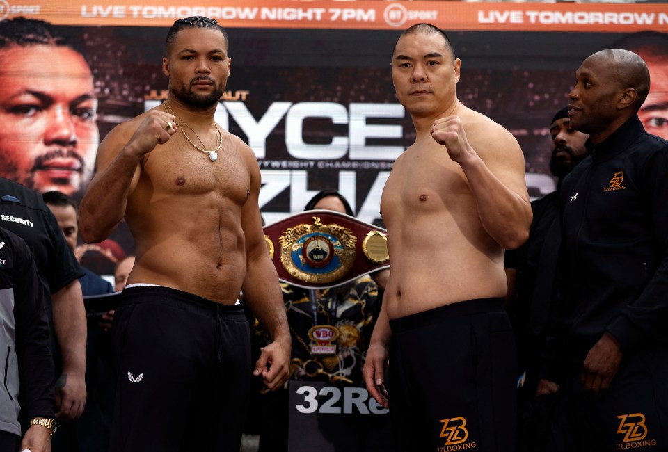 Joyce will fight Zhang on Saturday