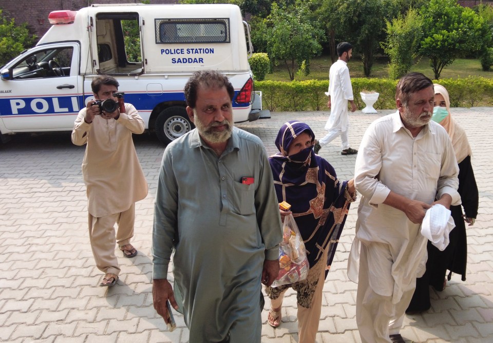 Sara's grandfather Muhammad Sharif in Jhelum yesterday