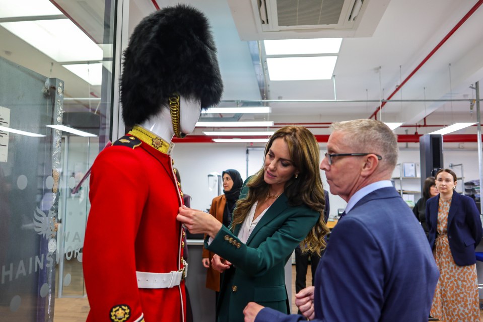 The mill, in West Yorks, crafts Buckingham Palace military uniforms