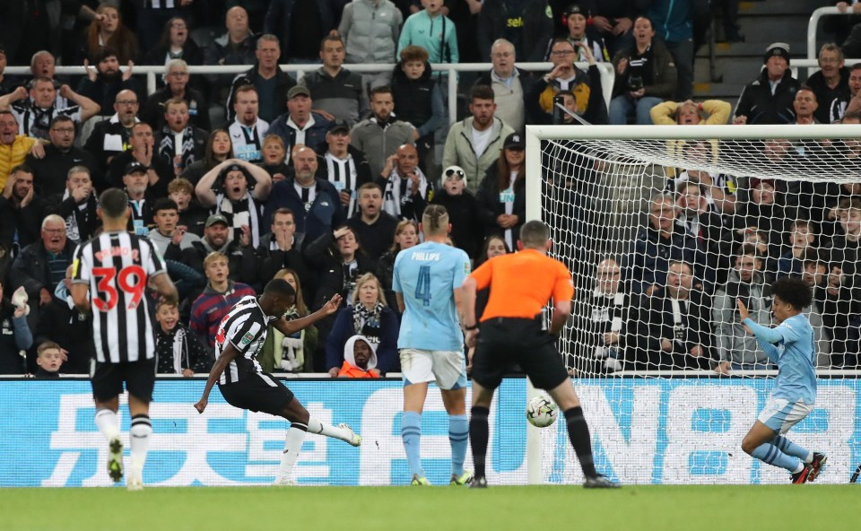 Alexander Isak sunk Treble winners Man City to earn Toon an Old Trafford trip