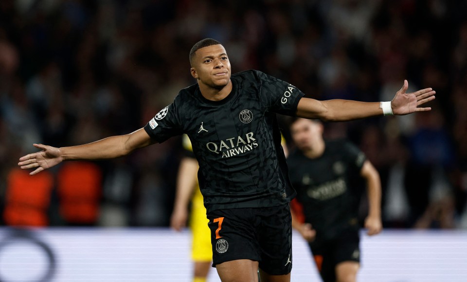 All seven of Kylian Mbappe’s contributions have been goals