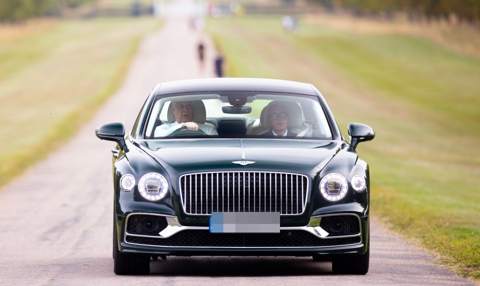 He drove up to Windsor Castle