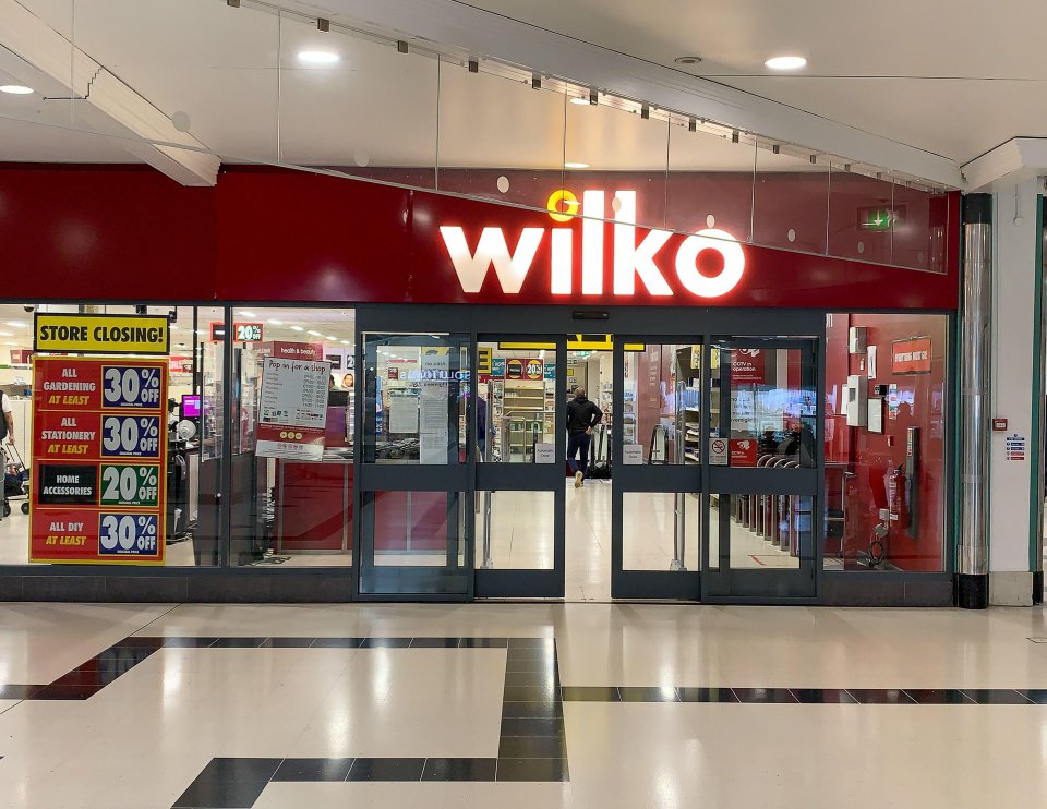 Over 100 Wilko stores will close for good next week