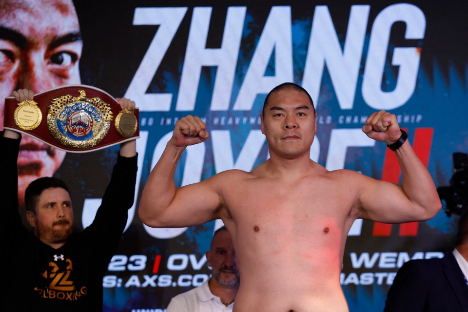 Zhang has also come in heavy at 20st 7lbs