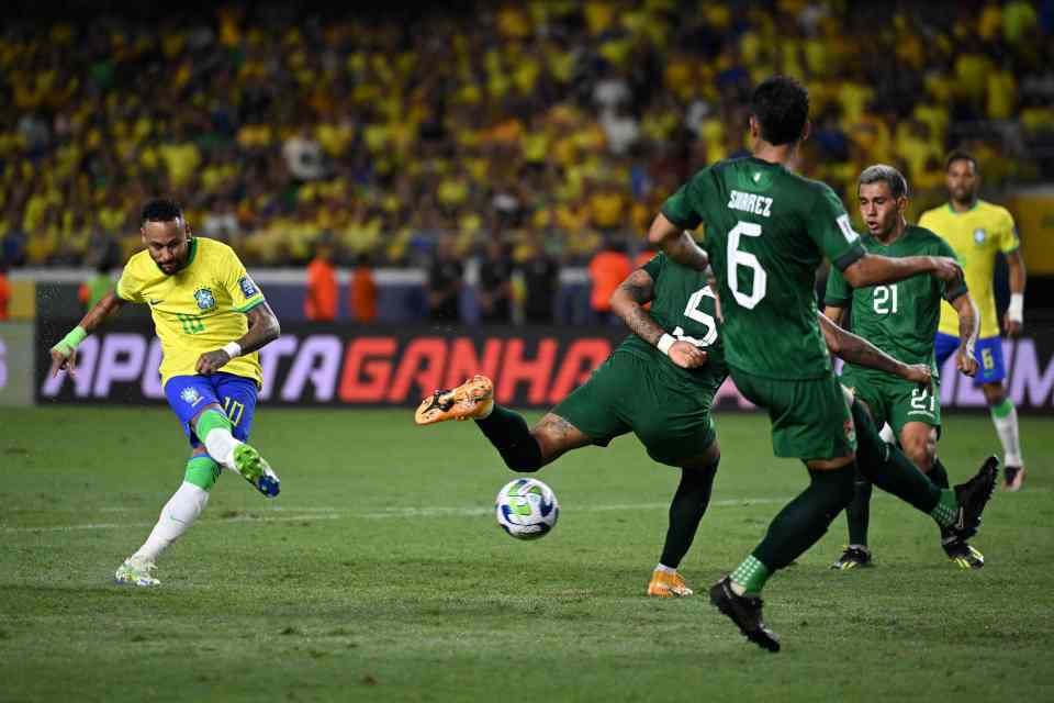 Neymar sweeps home his 78th international goal