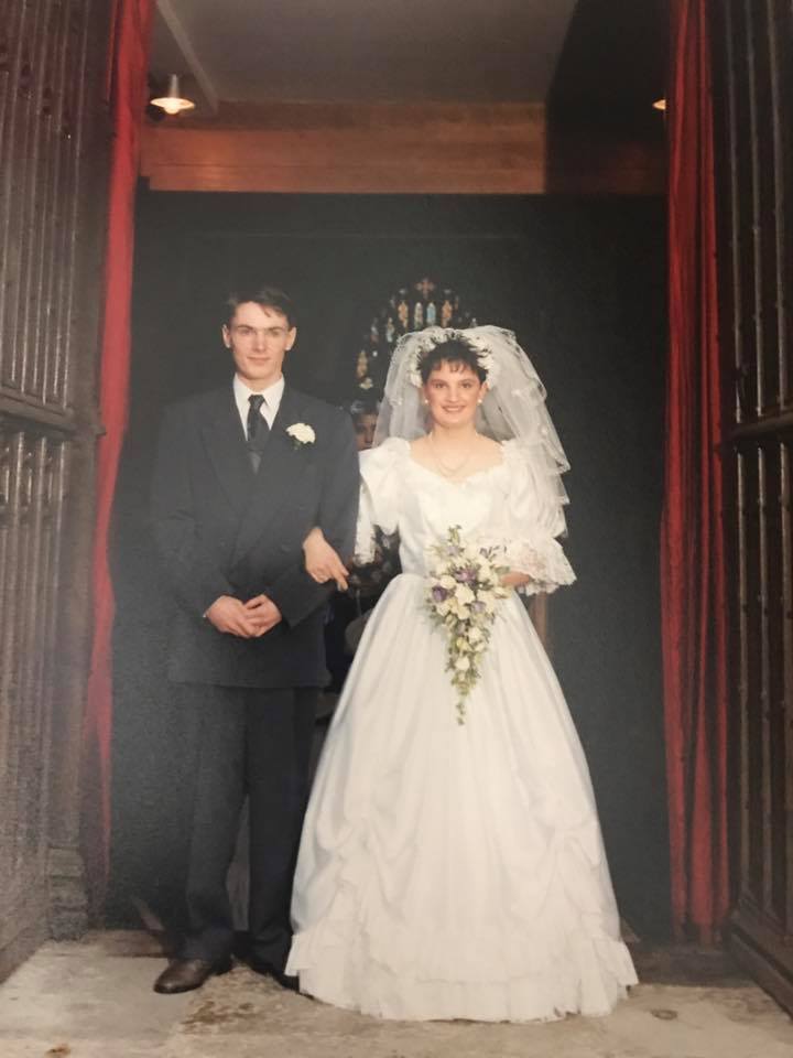 The couple tied the knot in 1993 at Kendal Parish Church