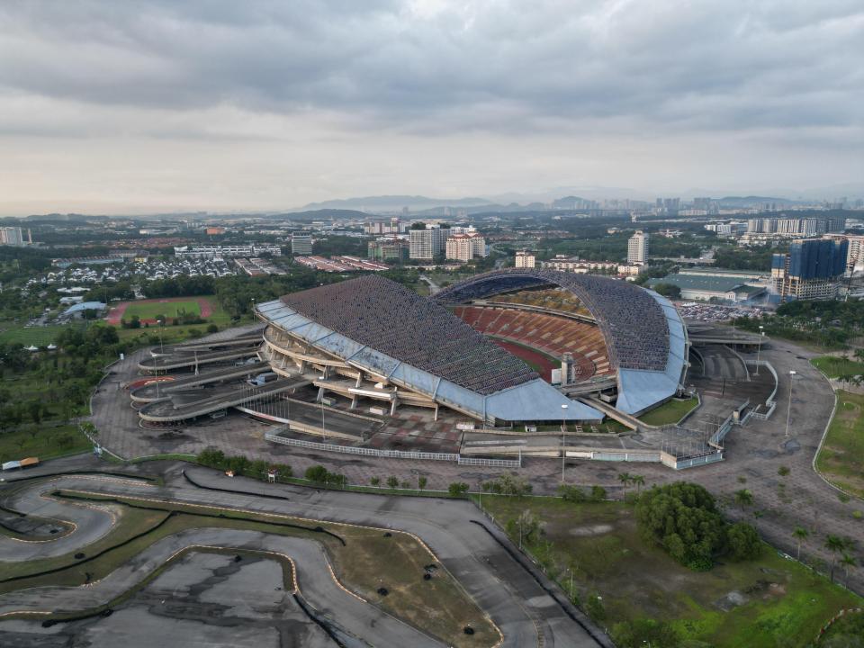 The stadium is now slowly rotting away