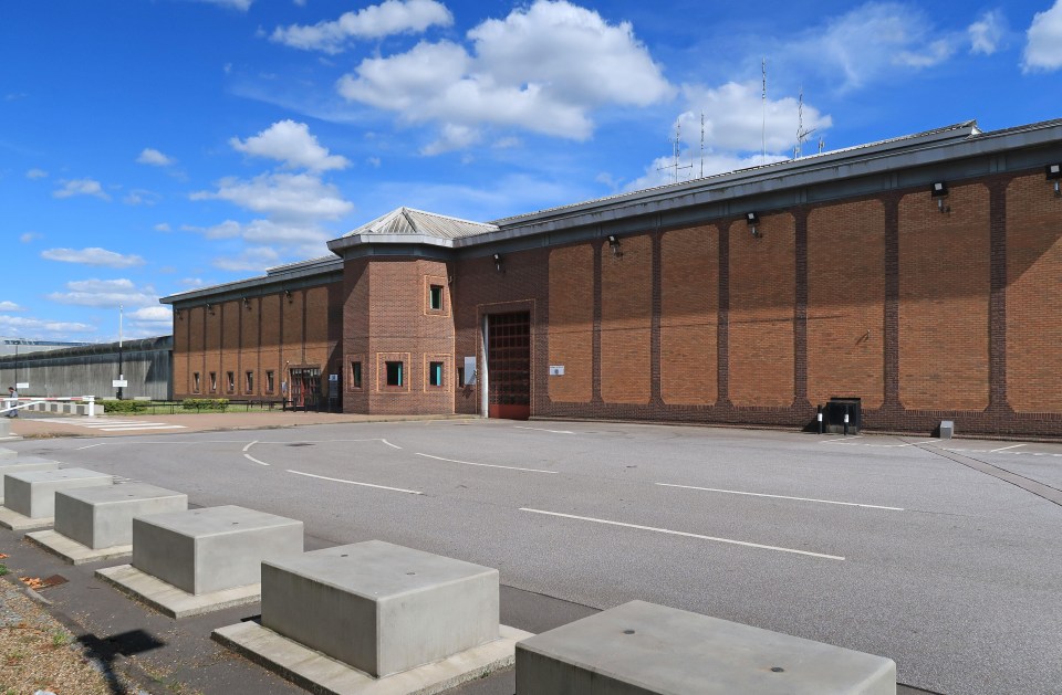 Main entrance to Belmarsh high-security prison.