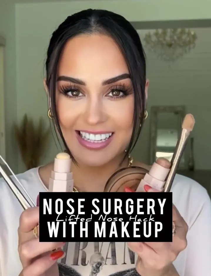 Latina stunner Christen Dominique has shared how she gets a lifted nose look using just make-up