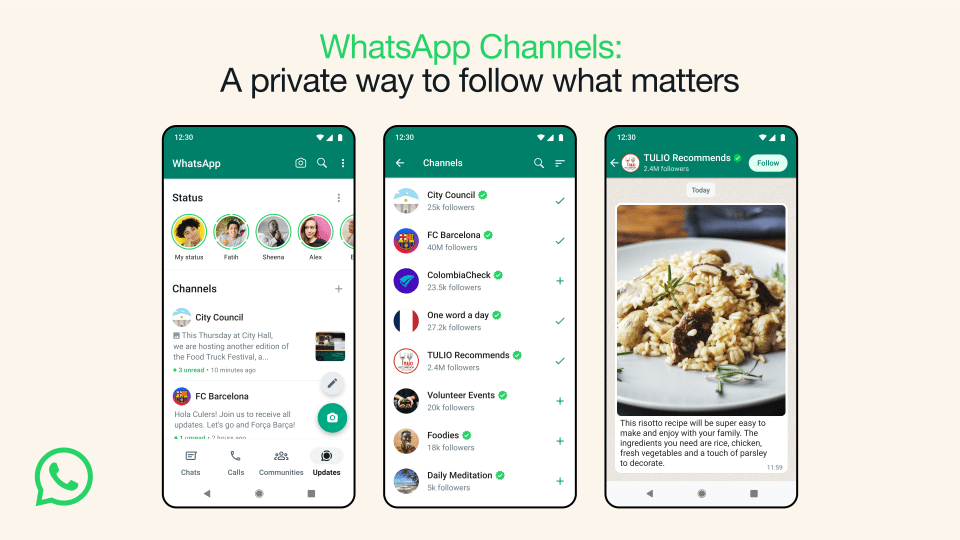 WhatsApp Channels are rolling out now