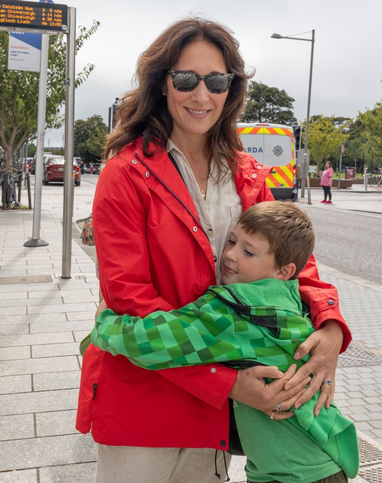 Natalie Coffey, with son Max, who lives in Kilcoole two miles from Greystones, hopes to see the ban enforced in her son’s school and further afield